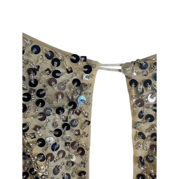 JS BOUTIQUE Formal Dress Plus Size 16 Jeweled Cap Sleeve Slight Plunge Glam New - Picture 9 of 16